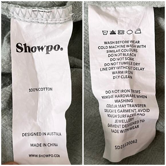 Showpo Nikka Shirred Off The Shoulder Puff Sleeve Midi Dress in Sage Size 10 - Picture 8 of 10